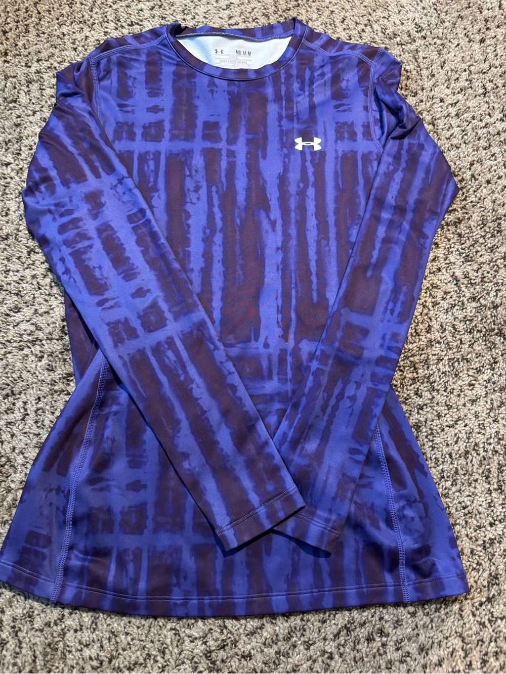 Under Armour Women's Blue Purple Long Sleeve Performance Tee